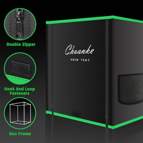 Small Grow Tent for Indoor Plant, 20"x14"x22" (Black(Open-Bottom))