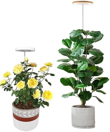 Plant Grow Light,yadoker LED Growing Light Full Spectrum for Indoor Plants,Height Adjustable, Automatic Timer, 5V Low Safe Voltage