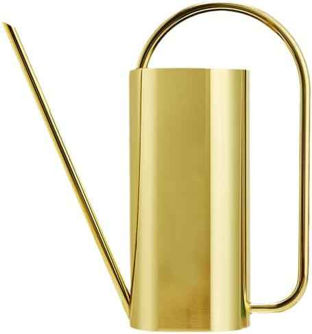 Watering Can Outdoor, 50 oz/1.5L Watering Can with Long Spout and Handle, Stainless Steel Garden Watering Pot for Outdoor and Indoor Plants