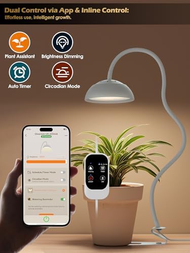 GLOWRIUM Smart Grow Light for Indoor Plants, Full Spectrum Plant Grow Light