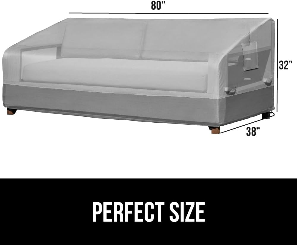 Heavy-Duty 80-Inch Three-Seat Patio Sofa Cover - Field & Nook
