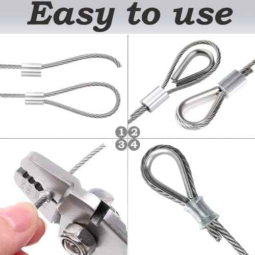 1/8" Wire Rope | 165FT Stainless Steel Cable with Cable Cutter | 7x7 Strand Core for Railing, Hanging, Garden Wire