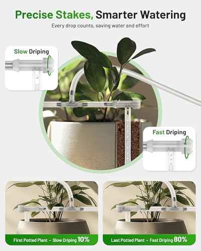 [All-New 2027] 2 Zone Automatic Plant Waterer for Indoor, Unistyle Plant Watering Devices for Potted Plants, Drip Irrigation System with Programmable
