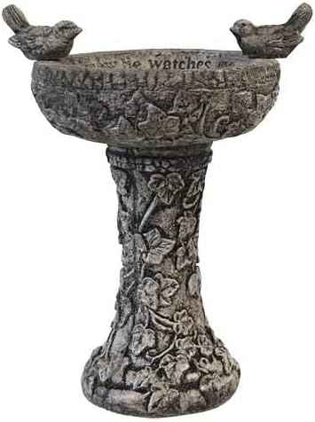 Athens His Eye is on The Sparrow Bird Bath, Pre Aged