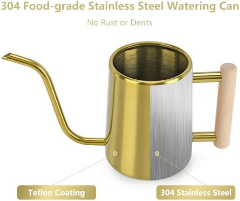 Watering Can Indoor Plants, 35 oz/1000 ml Metal Stainless Steel