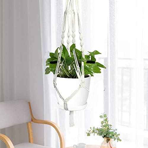 SwinDuck Plant Pots, 12 Pack 6 inch Modern Plastic Planters with Drainage Holes and Saucers for Indoor Outdoor Plants and Flowers, White