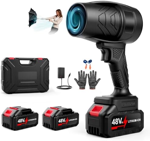 Handheld Leaf Blower Cordless 990,000 RPM with 2 x 4.0Ah Battery