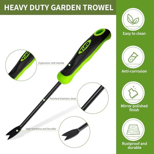 Hand Weeder Tool, 13" High-Carbon Steel V-Tip Weed Puller