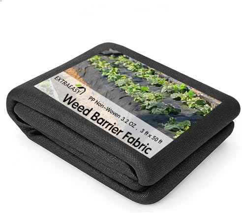 EXTRAEASY Non-Woven Weed Barrier Fabric, 3ft x 50ft, Easy Install & Breathable Ground Cover - Landscape Fabric for Gardens, Flower Beds, Mulch & Professional Weed Control