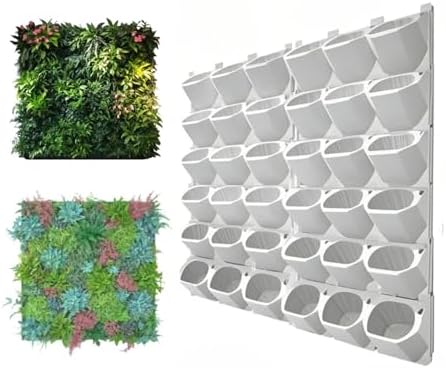 36 Pockets Living Wall Planter Indoor, Self Watering Wall Hanging