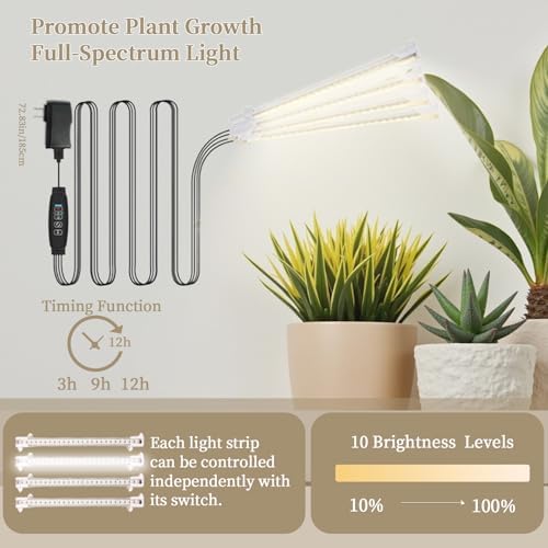 Plant Stand Indoor with Grow Lights - 11 Tiered Plant Shelf with