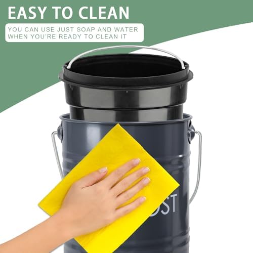 Vipush Compost Bin Kitchen Countertop Composter with lid – Small