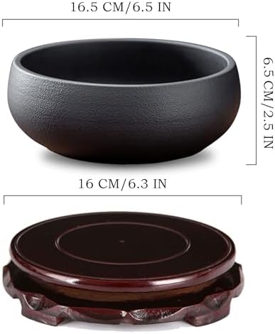 Lotus Bowl Planter, Lotus Bowls for Planting in Water Indoors,6.5-inch