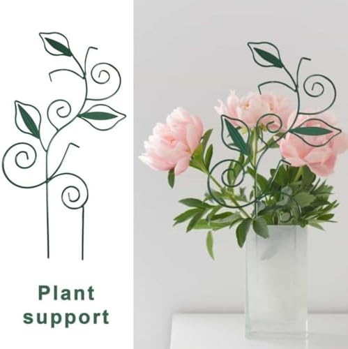 Decorative Metal Plant Trellis for Indoor Potted Plants – Leaf Shape