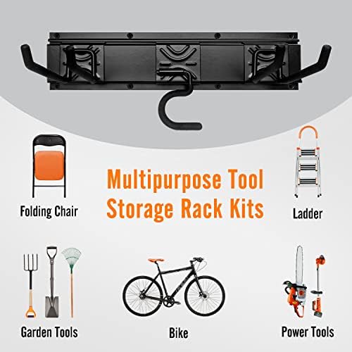 Garden Tool Storage Rack, Outdoor Power Tools Hangers for Garage Wall