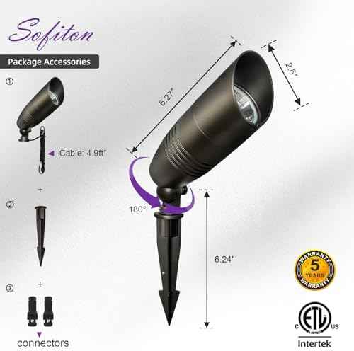 Outdoor Landscape Spotlights with RGB+CCT Color Changing