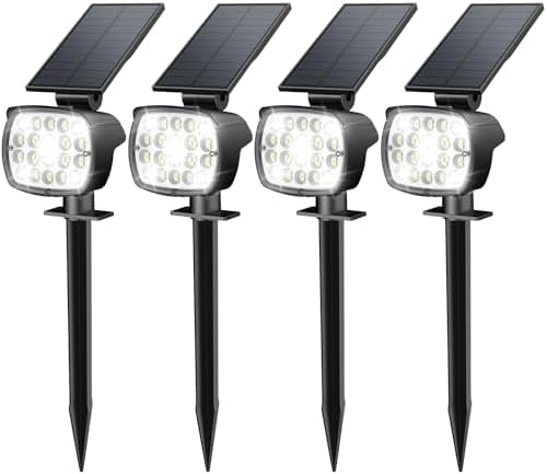 Kaxiida Solar Lights Outdoor Waterproof - 2025 Upgrade 3 Level Ultra