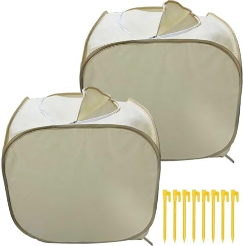 2 Pack Plant Freeze Protection Covers, Winter Shrub Frost Protection