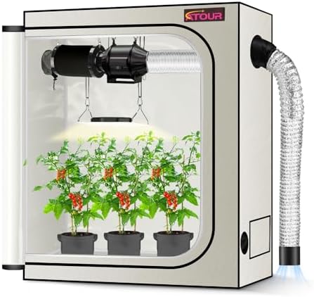 ATOUR LED Grow Light Specil Tent, High Reflective PE Film Grow Tent