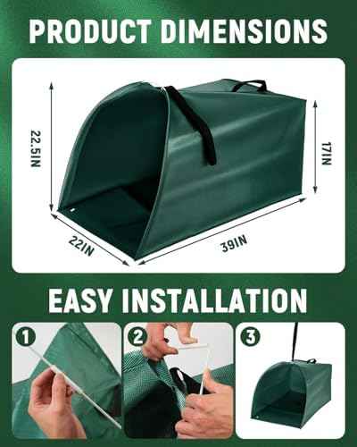 60 Gallon Leaf Collector, Collapsible Large Yard Dustpan-Type Lawn and Leaf Bags, Standable Reusable Garden Waste Bags for Leaves, Yard Debris and Grass Clippings (Gift Garden Gloves)