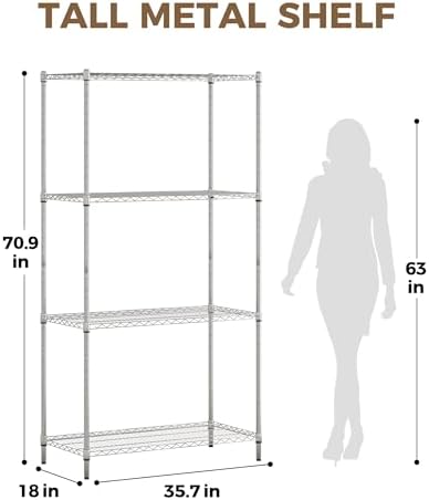 GENTINGBRO Large Plant Shelf Indoor Plant Stand Outdoor 4 Tier for
