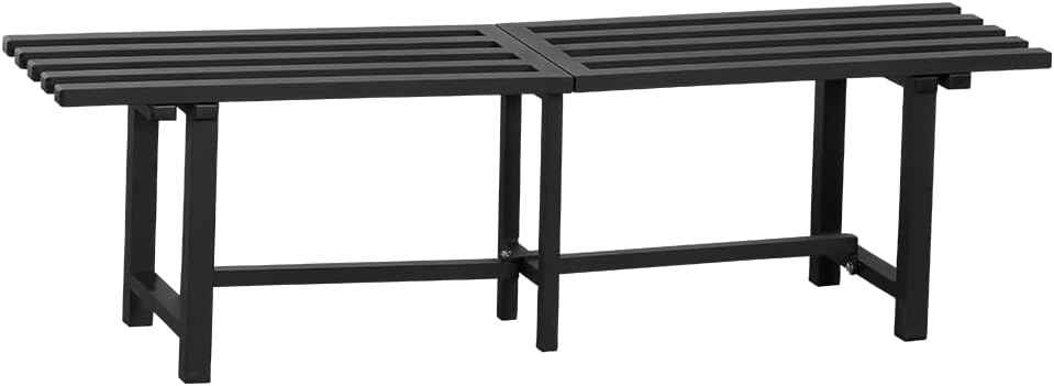 Chic & Robust 300 LBS Capacity Aluminum Plant Stand - Your Indoor & Outdoor Plant Display Solution, Size: L47.2 x W11.4 x H19.7 inch.
