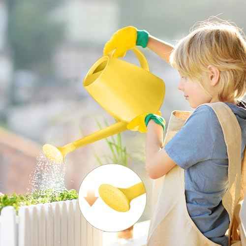 Plant Watering Can - Plastic Indoor and Outdoor - 1/2 Gallon - Yellow