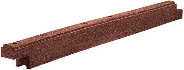 Playsafer Rubber Playground Border Edging Kit, 6' Flexible Heavy Duty Rubber Interlocking Playground Timber, No Dig Easy to Install (Neutral Brown, 24 Pack)