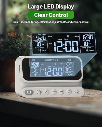 [All-New 2027] 2 Zone Automatic Plant Waterer for Indoor, Unistyle Plant Watering Devices for Potted Plants, Drip Irrigation System with Programmable