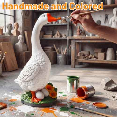 23-Inch Porch Goose Garden Statue