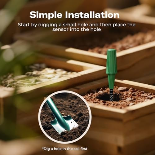 THIRDREALITY Smart Soil Moisture Sensor Gen2 3Pack,Zigbee hub Needed, nhanced Signal Stability,Capacitive Moisture Monitoring,Garden Planting, Compatible with Hubitat,SmartThings,Home Assistant,Homey