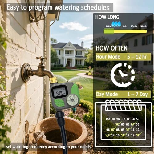 Drip Irrigation System with Water Timer Auto Watering System for