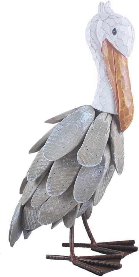 Outdoor Decor Pelican Bird Statues Figures Yard Art Garden Sculptures & Statues for Patio, Pond, Pool, Backyard Decorations…