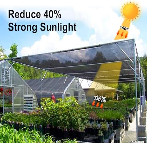 LOVE STORY Shade Cloth for Garden, 40% 10x15FT Plant Cover, Black