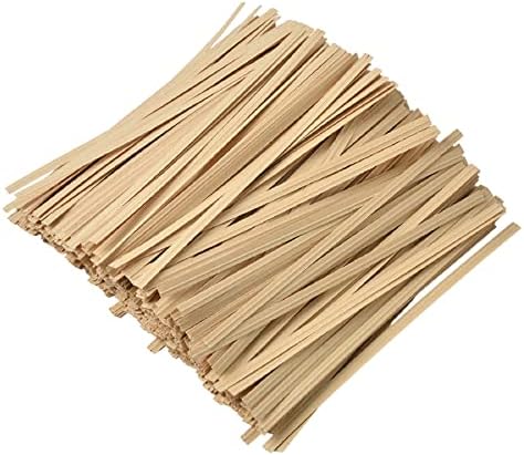 Tangyinrd 1000 Pcs 5" Kraft Paper Twist Ties, Plant Ties Cable Ties Reusable Bread Ties for Party Cello Candy Coffee Treat Bags Cake Pops