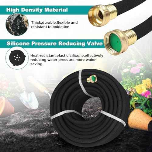 5/8" 25 FT*2 Pack Soaker Hose for Water Drip Irrigation for Lawn