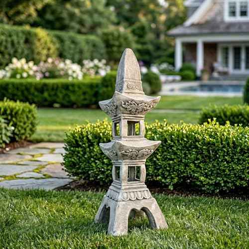 35.5-Inch Zen Pagoda Garden Lantern