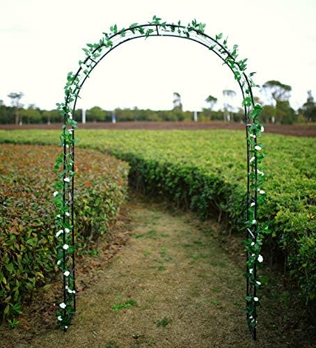 1. GO Steel Garden Arch, 7'2'' High x 4'5'' Wide, Garden Arbor for