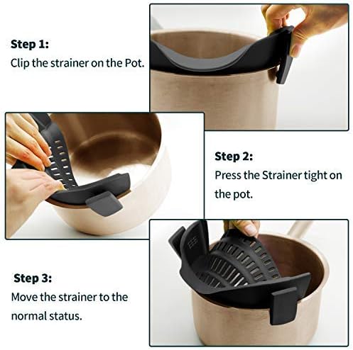 Clip-On Silicone Pot Strainer – 8.86 in