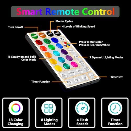 LED Rope Lights Indoor with USB Powered, 66ft 200 LED String Lights