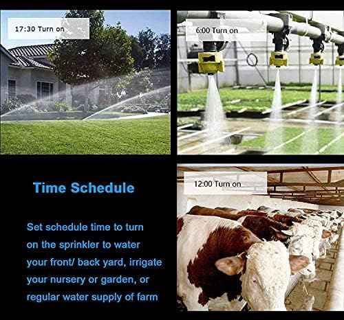 Smart Water Valve: WiFi Gas Shut Off Valve Controller, Water Valve Shutoff Timer, App Remote Control, Compatible with Amazon Alexa Google Home, for Kitchen Garden Farm