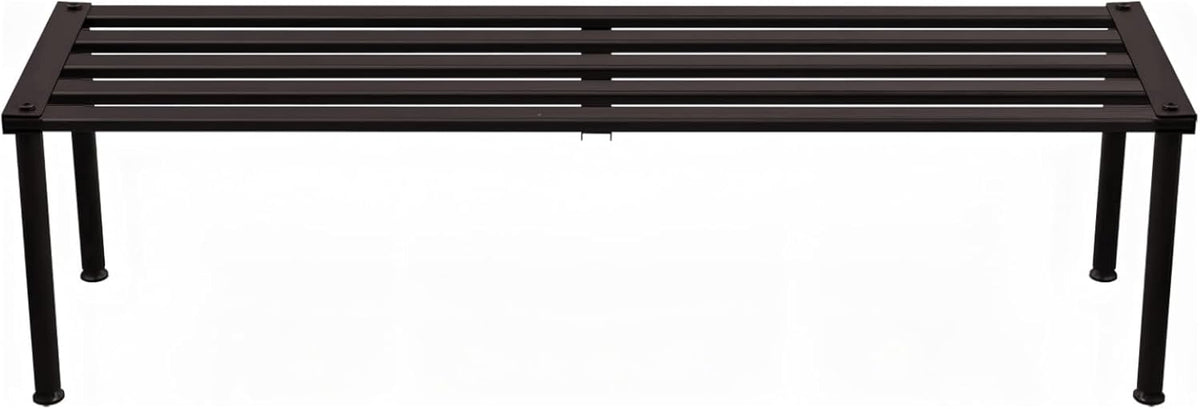 Metal Plant Stand, Rust-proof Aluminum Display Rack, Plants Display Stands Decoration Racks for Living Room Garden Balcony Patio (Ebony, 41.3Inch Tall Leg)