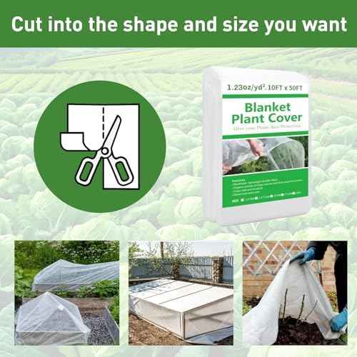 2 Pack 10ft x 50ft Plant Covers Freeze Protection