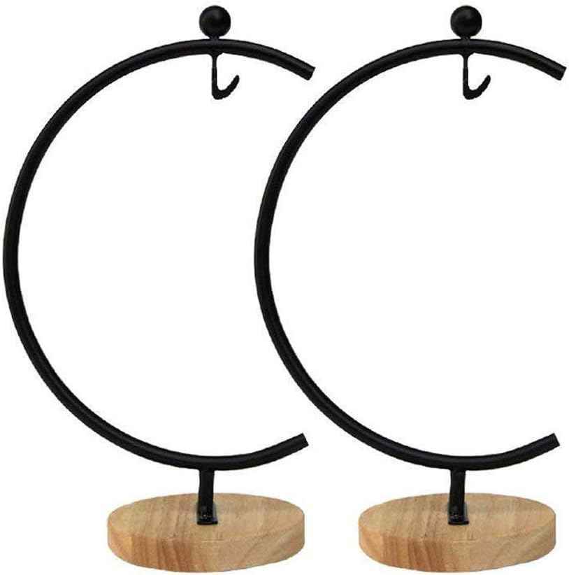 YY YEARCHY Ornament Display Stand Metal Stand Terrarium Air Plant Stand Flower Pot Holder Iron Pothook Stand for Hanging Glass Globe Ball