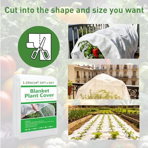 2 Pack Plant Covers Freeze Protection 10ft x 33ft Frost Cloth Plant Cover