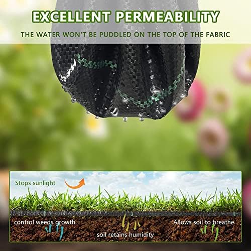 1.4ftx100ft Weed Barrier Landscape Fabric Heavy Duty,Weed Block