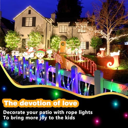 LED Rope Lights Indoor with USB Powered, 66ft 200 LED String Lights