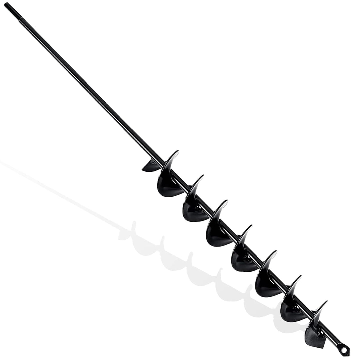 TCBWFY 2x32 Inch Auger Drill Bit for Planting - Long Handle Easy Planter Garden Auger - Bulb & Bedding Plant Augers - Post Hole Digger for 3/8”Hex Drive