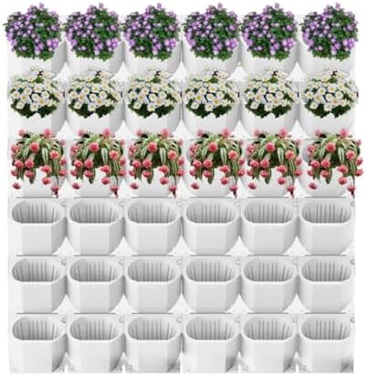 36 Pockets Living Wall Planter Indoor, Self Watering Wall Hanging