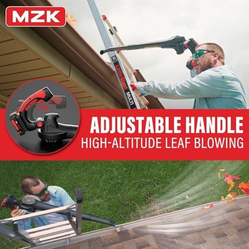MZK 20V Cordless Leaf Blower, Lightweight Electric Blower